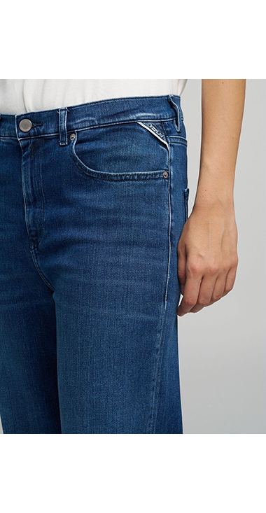 リラックスストレートMELJAスーパーソフトインディゴストレッチ